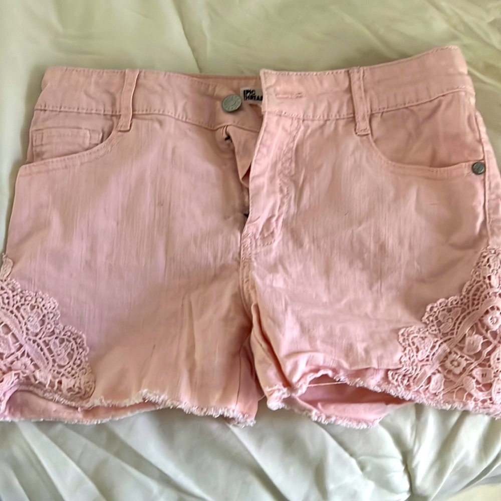 Epic Threads Pink Girls shorts with lace